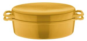 GSW Liatinový hrniec na dusenie/pekáč/tajin (36 x 24 cm, žltá, pekáč 2 v 1 ) (100290572)