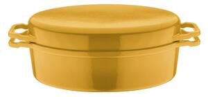 GSW Liatinový hrniec na dusenie/pekáč/tajin (36 x 24 cm, žltá, pekáč 2 v 1 ) (100290572)