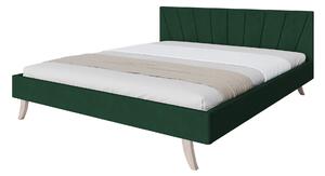 Čalúnená manželská posteľ Heaven - zelená Rozmer: 140x200