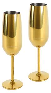 ECHTWERK Poháre na sekt/šampanské (2 kusy, zlatá) (100332390)