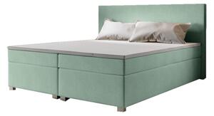 Čalúnená postel Boxspring ISLAND + matrac + rošt - cosmic 16 / 140x200 / s vrchným matracom