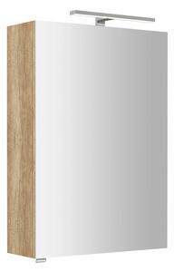 Sapho Sapho, RIWA galérka s LED osvetlením, 50x70x17cm, dub Alabama, RIW050-0022