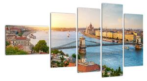 Obraz Budapešť - výhľad na rieku (Obraz 110x60cm)