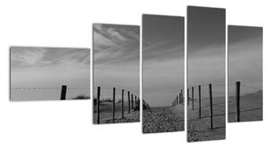 Obraz - cesta v piesku (Obraz 110x60cm)