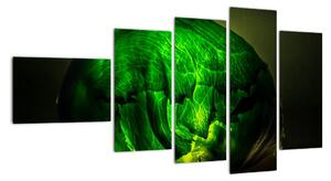 Zelená moderná abstrakcie (Obraz 110x60cm)