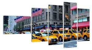 Moderný obraz - žlté taxi (Obraz 110x60cm)