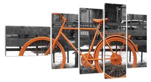 Obraz oranžového kolesá (Obraz 110x60cm)