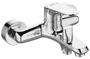 Laveo Rondo, vaňová/sprchová batéria nástenná h-107, chrómová, LAV-BLX_010D