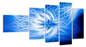 Modrý moderný obraz (Obraz 110x60cm)