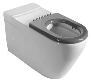 Sapho Sapho, MEDIC RIMLESS misa pre kombi WC, spodný/zadný odpad, biela, MC102-111