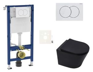 Závesný WC set SAT Infinitio do ľahkých stien / predstenová SIKOGESINFBLD01