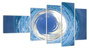 Moderný obraz - modrá abstrakcie (Obraz 110x60cm)
