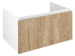 Sapho Sapho, LOREA umývadlová skrinka 80x44x51,2cm, 1x zásuvka, dub alabama/biela matná, LE080-2231