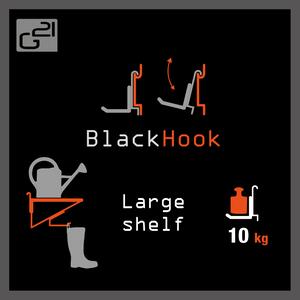 G21 BlackHook large shelf 60 x 19 x 42 cm