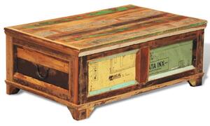 Konferenčný stolík, úložný priestor, vintage, recyklované drevo