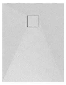 Gamma Erga Oldaf, SMC obdĺžniková sprchová vanička 80 x 90 cm, biela matná, ERG-GMA-OL-8090
