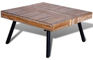 Konferenčný stolík, štvorcový, recyklované tíkové drevo