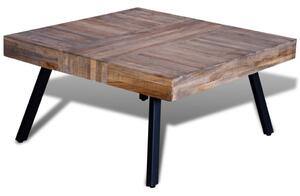 Konferenčný stolík, štvorcový, recyklované tíkové drevo