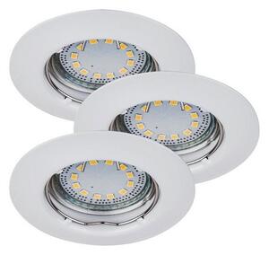 Rabalux LED zápustné bodové svietidlo Lite 3x3W | 720lm | 3000K | IP40 - set 3 svietidiel, kruhové