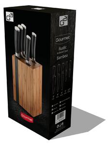 Sada nožov G21 Gourmet Rustic 5 ks + bambusový blok