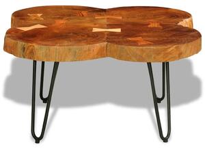 Konferenčný stolík 35 cm, 4 kmene, drevený masív sheesham