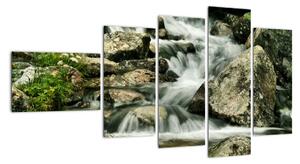 Horský vodopád - obraz (Obraz 110x60cm)