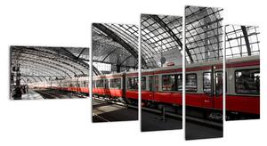 Obraz vlakovej stanice (Obraz 110x60cm)