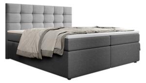 Čalúnená posteľ boxspring SALMA + vrchný matrac - inari 91 / 180x200