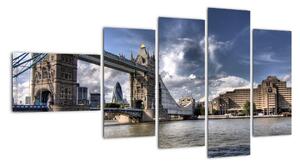 Tower Bridge - moderné obrazy (Obraz 110x60cm)