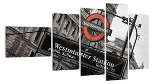 Stanica londýnskeho metra - obraz (Obraz 110x60cm)