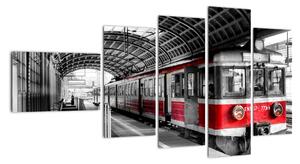 Vlaková stanica - obraz (Obraz 110x60cm)