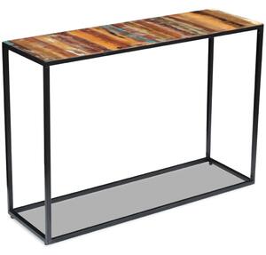 Konzolový stolík, recyklovaný masív 110x35x76 cm