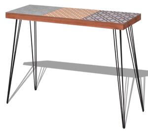 Prístavný stolík, 90x30x71,5 cm, hnedý
