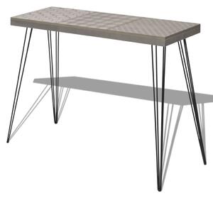 Prístavný stolík, 90x30x71,5 cm, šedý