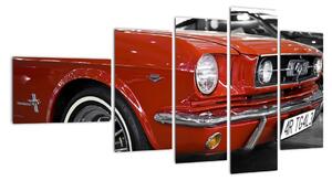 Červené auto - obraz (Obraz 110x60cm)