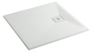 Erga Hyper, SMC sprchová vanička 90x70x2,6 cm + sifón, biela matná, ERG-V06-SMC-7090S-WH