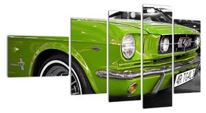Zelené auto - obraz (Obraz 110x60cm)