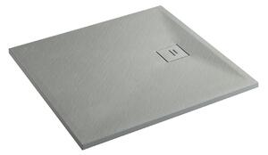 Erga Hyper, SMC sprchová vanička 90x70x2,6 cm + sifón, šedá matná, ERG-V06-SMC-7090S-GR