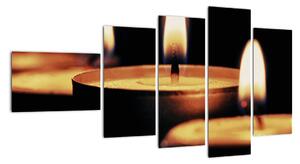 Horiace sviečky - obraz (Obraz 110x60cm)