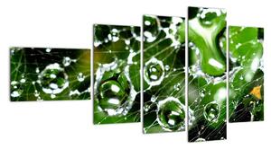 Kvapky vody - obrazy (Obraz 110x60cm)