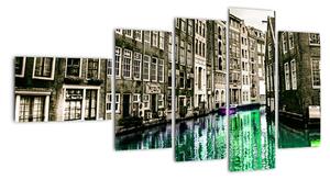 Obraz ulice Amsterdamu (Obraz 110x60cm)