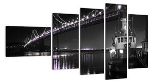 Nočný most - obraz (Obraz 110x60cm)