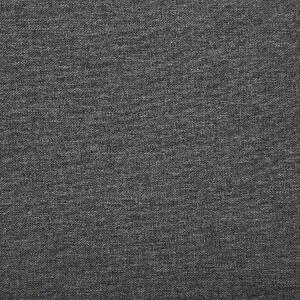 Posteľ sivá čalúnená polyesterová s rámom super king size 180x200 cm posteľ tradičný dizajn