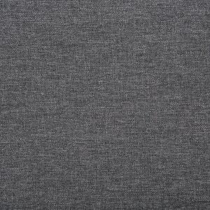 Posteľ sivá čalúnená polyesterová s rámom king size 160x200 cm tradičný dizajn