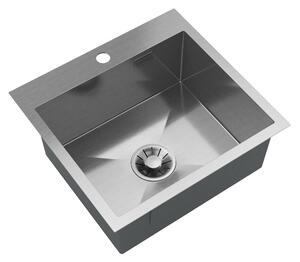 Gamma Gamma, 1-komorový oceľový drez 480x450x210 mm, brúsená oceľ, GMA-S4845-CH