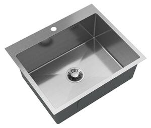 Gamma Gamma, 1-komorový oceľový drez 600x500x210 mm, brúsená oceľ, GMA-S6050-CH