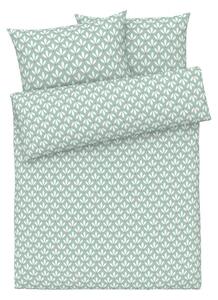LIVARNO home Bavlnená posteľná bielizeň Renforcé BIO, 200 x 220 cm, 70 x 90 cm (zelená) (100340485)