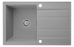 Gamma Modern 8050, 1-komorový granitový drez 790x500x210 mm, šedá, GMA-ZM-8050-G