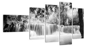 Vodopády v lese (Obraz 110x60cm)