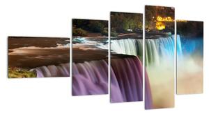 Abstraktné vodopády - obraz (Obraz 110x60cm)